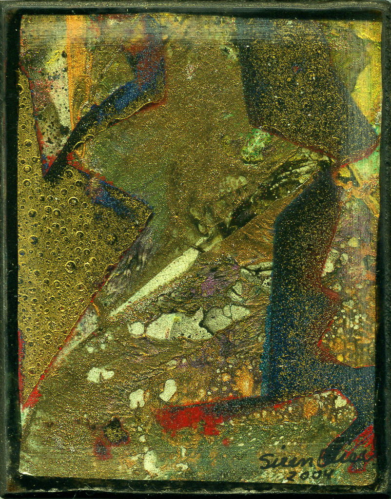 Acrylic and Lacquer on Wood Panel, 2.375in x 3.125in - 2004 